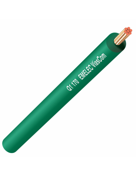 BOBINA DE 200Mts CABLE CONEXION 1X2.5mm² VERDE 450-750V