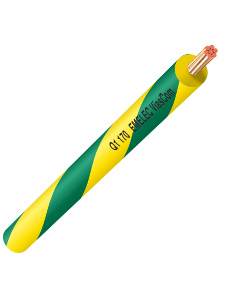 BOBINA DE 200Mts CABLE CONEXIÓN 2.5mm² 450-750V Amarillo-Verde