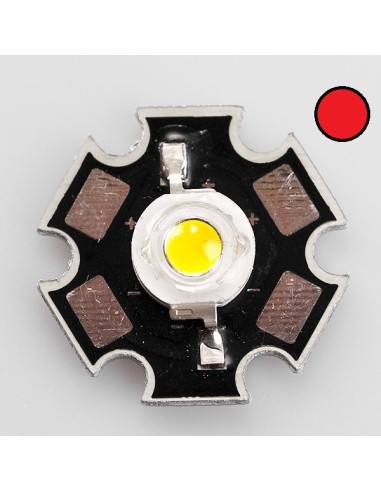 LED ROJO 3W 94LM 130º 2.7V 0.7A