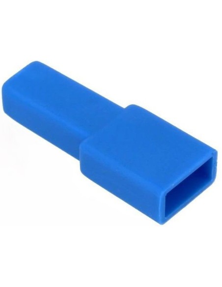 FUNDA TERMINAL HEMBRA 6.3MM AZUL
