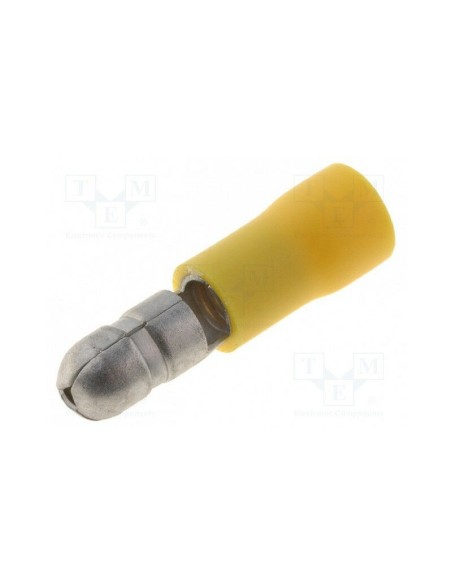 TERMINAL MACHO CILINDRICO AMARILLO 5mm