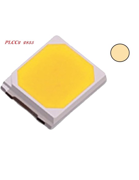 LED BLANCO CALIDO SMD PLCC2 3,5x2,8x1,9mm 3V 20mA