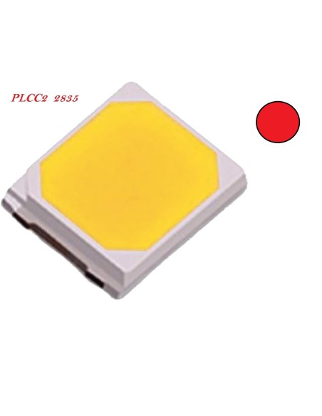 LED ROJO SMD PLCC2 2,8x3,5x0,75mm 2.3V 60mA