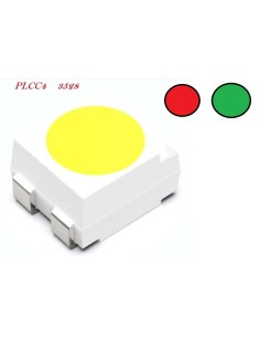 LED ROJO-VERDE SMD PLCC4 3,5x2,8x1,9mm 2.2V 3.3V 20mA