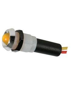 PILOTO LED CROMADO AMBAR 5V