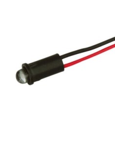 PILOTO LED INTERMITENTE ROJO 12V CON CABLE