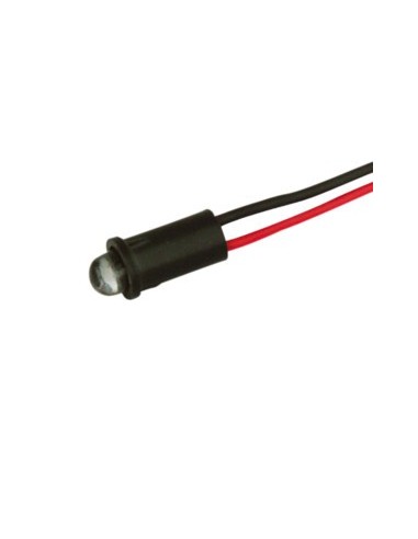 PILOTO LED INTERMITENTE ROJO 12V CON CABLE
