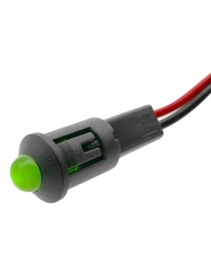 PILOTO LED VERDE 12 VDC