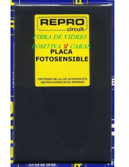 PLACA FIBRA DE VIDRIO FOTOSENSIBLE DOBLE CARA 200X300mm