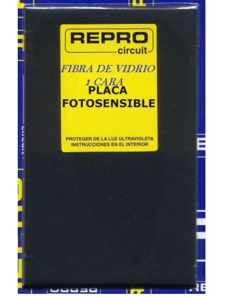 PLACA FIBRA DE VIDRIO FOTOSENSIBLE POSITIVA 100X160mm