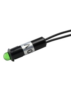 PILOTO LED VERDE 220V CON CABLE