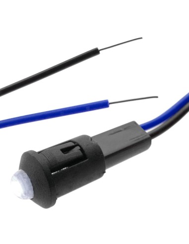 PILOTO LED BLANCO 12 VDC
