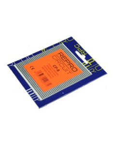 PLACA DE BAQUELITA DE PISTAS PERFORADA PASO 2.54. 77,5X90mm