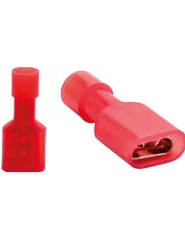 TERMINAL HEMBRA AISLADO ROJA 2.8mm