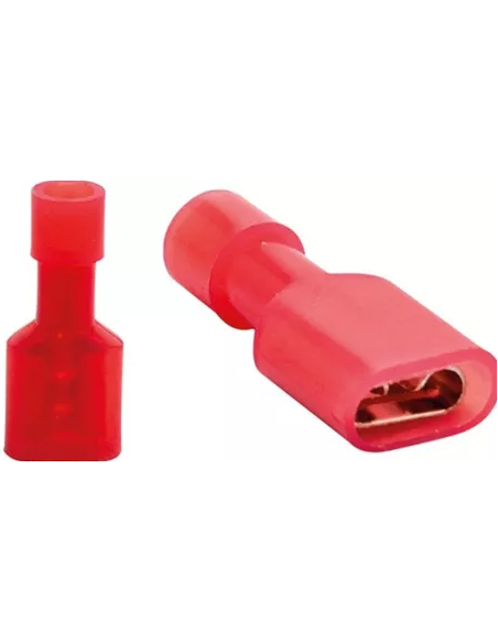 TERMINAL HEMBRA AISLADO ROJA 2.8mm