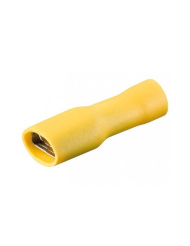 TERMINAL HEMBRA AISLADO AMARILLO 6.3mm
