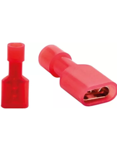 TERMINAL HEMBRA AISLADO ROJO 4.8mm