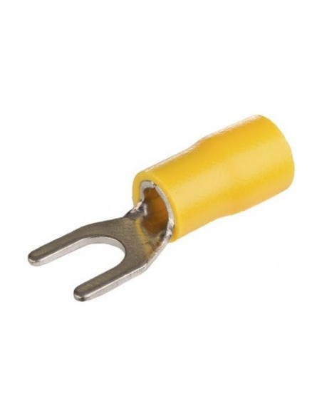 BLISTER TERMIAN AISLADO HORQUILLA 6.4mm AMARILLO