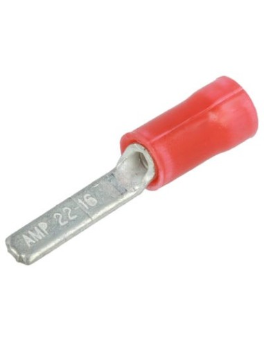 10 PUNTERAS RIGIDA ROJA 0.5-1mm²