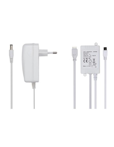 JUEGO TIRA LED RGB 5mts.CON MANDO & CONTROL POR MUSICA - CON ALIMENTADOR