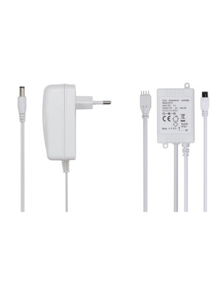 JUEGO TIRA LED 5mts. ANIMADA & CONTROLADA CON MANDO-KIT CON ALIMENTADOR