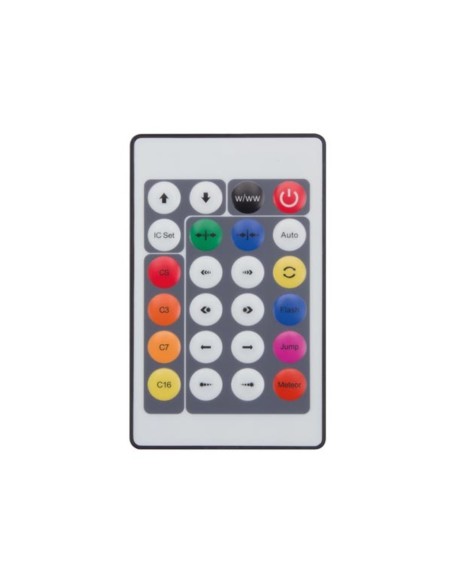 JUEGO TIRA LED 5mts. ANIMADA & CONTROLADA CON MANDO-KIT CON ALIMENTADOR