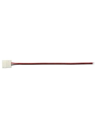 CABLE CON 1 CONECTOR PUSH PARA TIRAS LED FLEXIBLES - 1 COLOR - 10 mm