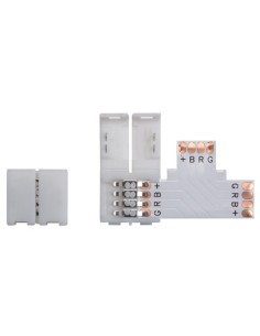 CONECTOR PUSH PARA TIRAS LED FLEXIBLES - COLOR RGB - 10 mm 2