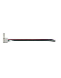 CABLE CON 1 CONECTOR PUSH PARA TIRAS LED RGB - 10 mm
