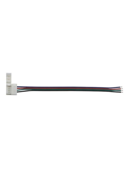CABLE CON 1 CONECTOR PUSH PARA TIRAS LED RGB - 10 mm