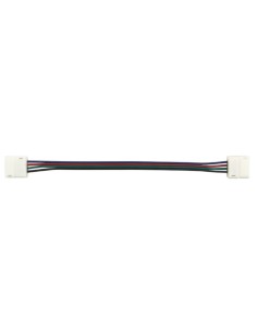 CABLE CON 2 CONECTORES PUSH PARA CINTA DE LEDs RGB - 10 mm