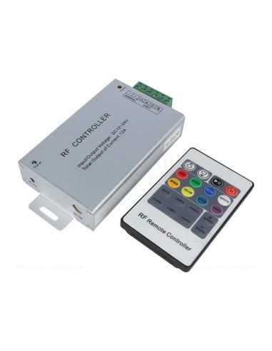 CONTROLADOR LED RGB RF 12-24V 12A