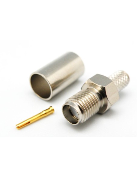 CONECTOR SMA HEMBRA CRIMPAR  RG174