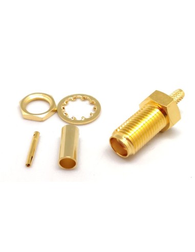 SMA HEMBRA PANEL RG174