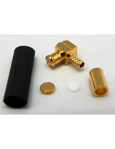 CONECTOR MCX MACHO CRIMPAR RG174 90º