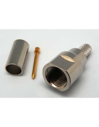 CONECTOR FME MACHO CRIMPAR RG58