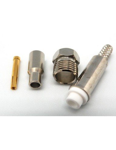 CONECTOR HEMBRA FME CRIMPAR RG174