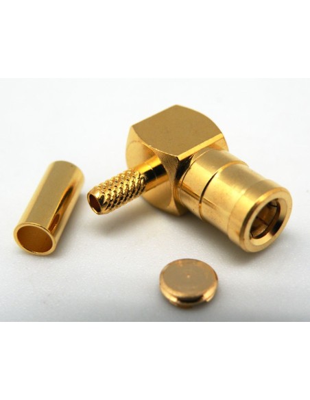 SMB Hembra  ACODADO RG174/RG188/RG316