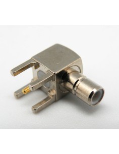 CONECTOR SMB MACHO  PCB ACODADO