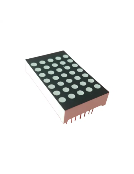 MATRIZ 18mm 5X7 LEDS SUPER ROJO