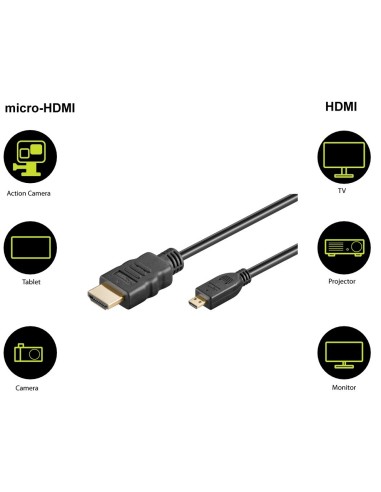 Cable HDMI/Micro HDMI 3MTS M/M