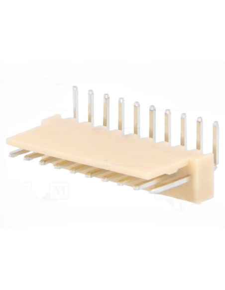 CONECTOR MACHO NS25 PCB ACODADO 90º 10 CTS PASO 2.54mm