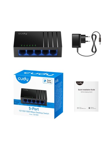 Conmutador Gigabit de 5 puertos GS105D 4.0