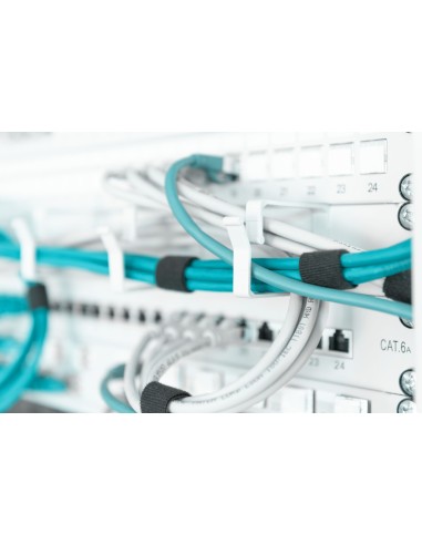 PANEL GUIA PASACABLES RACK 19" GRIS