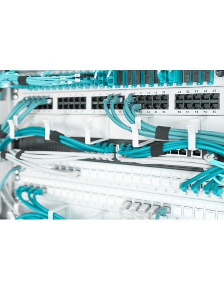 PANEL GUIA PASACABLES RACK 19" GRIS