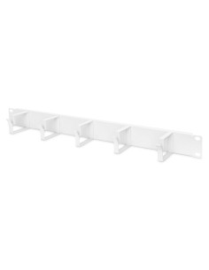 PANEL GUIA PASACABLES RACK 19" GRIS