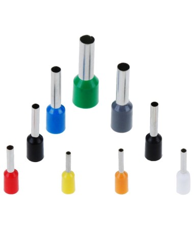 500 PUNTERAS HUECAS 2,5mm² 8mm