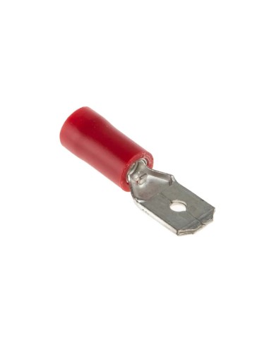 TERMINAL MACHO 6,4mm-ROJO