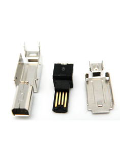 CONECTOR MINI USB 4 PINES MACHO
