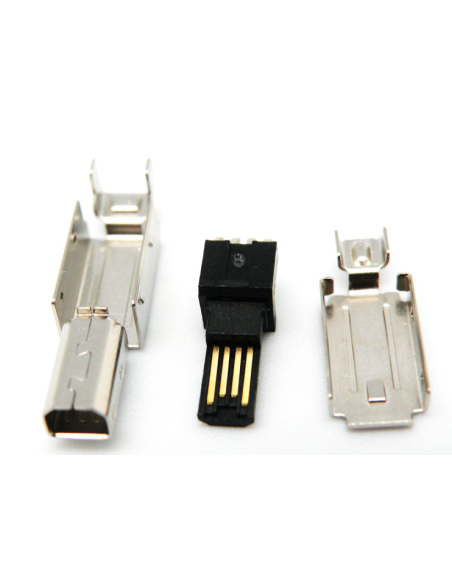 CONECTOR MINI USB 4 PINES MACHO